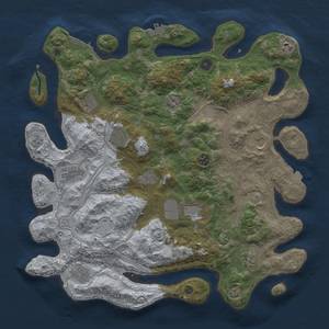 Thumbnail Rust Map: Procedural Map, Size: 4250, Seed: 33333, 19 Monuments