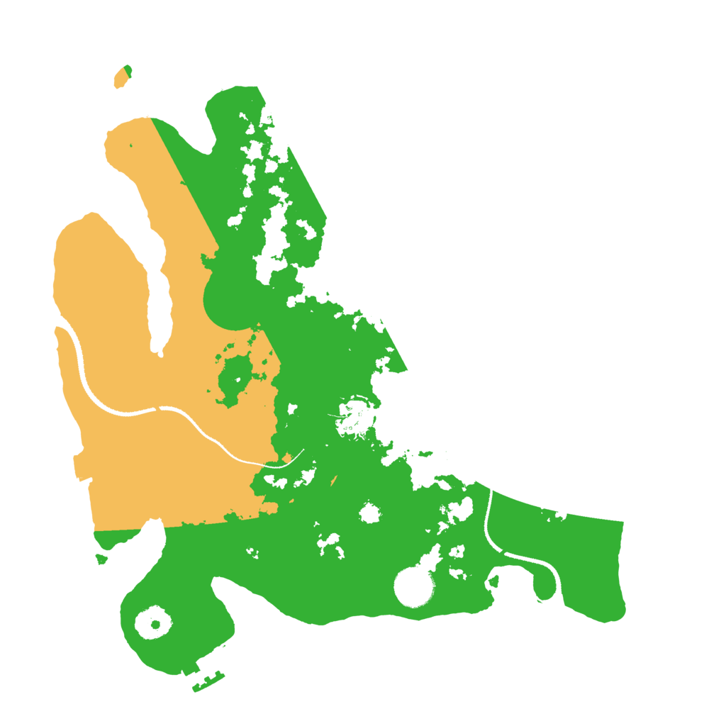 Biome Rust Map: Procedural Map, Size: 3200, Seed: 39741266