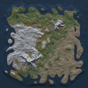Thumbnail Rust Map: Procedural Map, Size: 5000, Seed: 1378283600, 19 Monuments