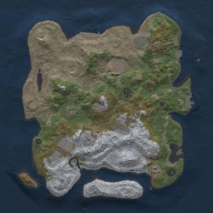 Thumbnail Rust Map: Procedural Map, Size: 3750, Seed: 10224, 17 Monuments