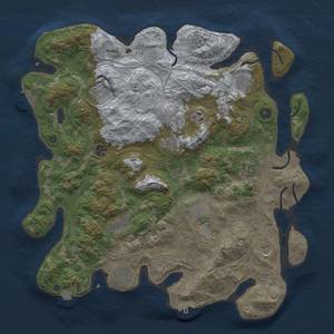 Thumbnail Rust Map: Procedural Map, Size: 4300, Seed: 63619007, 19 Monuments