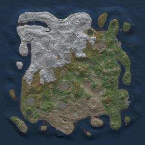 Thumbnail Rust Map: Procedural Map, Size: 4000, Seed: 500845322, 18 Monuments