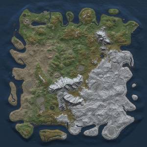 Thumbnail Rust Map: Procedural Map, Size: 5000, Seed: 2108768910, 19 Monuments