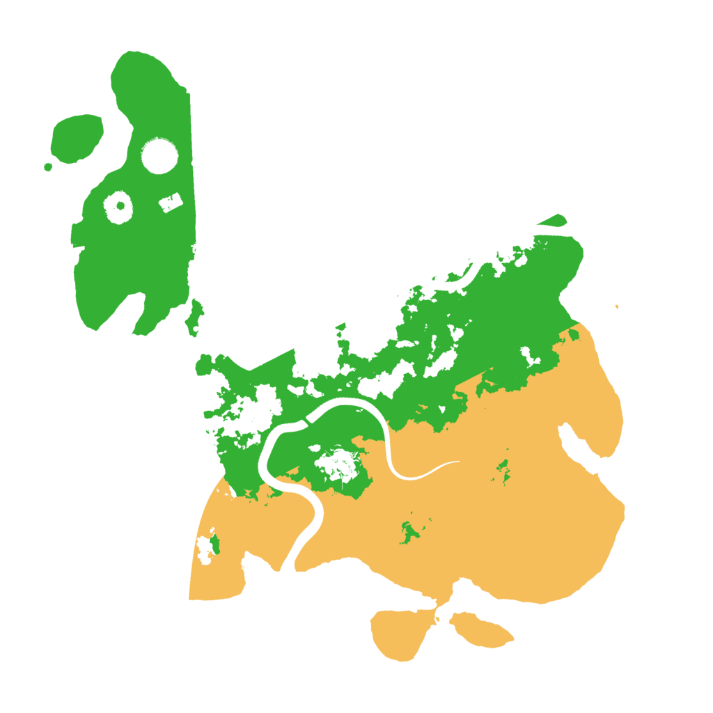 Biome Rust Map: Procedural Map, Size: 3500, Seed: 238411222