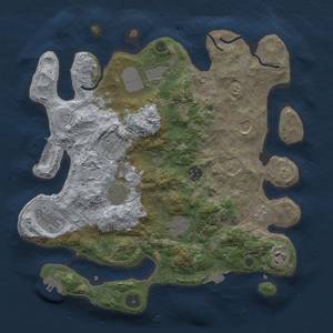 Thumbnail Rust Map: Procedural Map, Size: 3500, Seed: 378501936, 16 Monuments