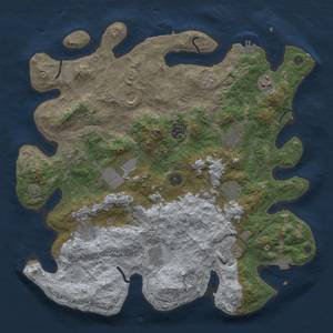 Thumbnail Rust Map: Procedural Map, Size: 4000, Seed: 565576435, 19 Monuments