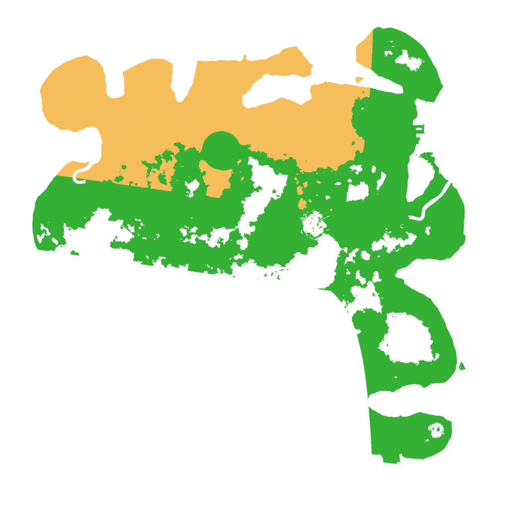 Biome Rust Map: Procedural Map, Size: 3500, Seed: 354863223