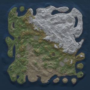 Thumbnail Rust Map: Procedural Map, Size: 4500, Seed: 2068500654, 19 Monuments