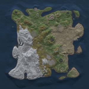 Thumbnail Rust Map: Procedural Map, Size: 3650, Seed: 202402011, 17 Monuments