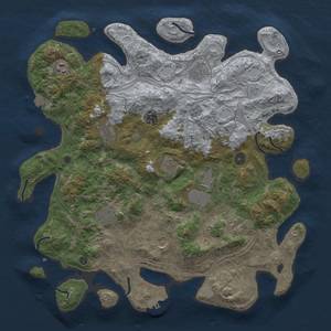 Thumbnail Rust Map: Procedural Map, Size: 4250, Seed: 356170406, 17 Monuments