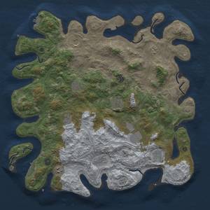 Thumbnail Rust Map: Procedural Map, Size: 4500, Seed: 1378719329, 19 Monuments