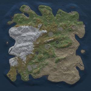 Thumbnail Rust Map: Procedural Map, Size: 4250, Seed: 3910, 19 Monuments