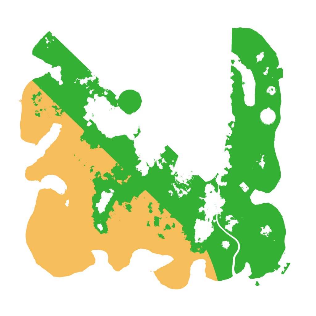 Biome Rust Map: Procedural Map, Size: 3600, Seed: 10202