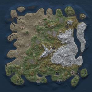 Thumbnail Rust Map: Procedural Map, Size: 4250, Seed: 1469193978, 19 Monuments