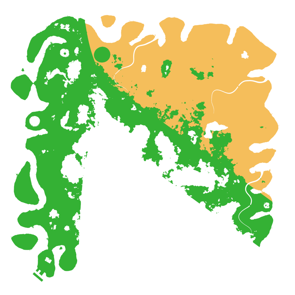 Biome Rust Map: Procedural Map, Size: 5000, Seed: 90119315