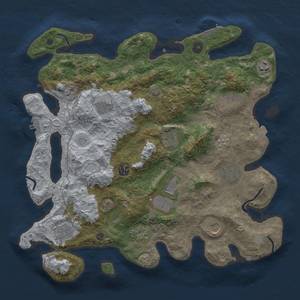 Thumbnail Rust Map: Procedural Map, Size: 4000, Seed: 1359557719, 19 Monuments