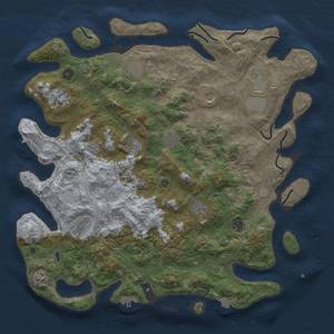 Thumbnail Rust Map: Procedural Map, Size: 4500, Seed: 579707773, 19 Monuments