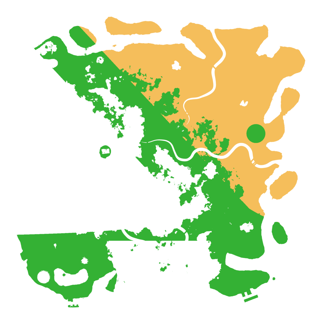 Biome Rust Map: Procedural Map, Size: 4500, Seed: 579707773