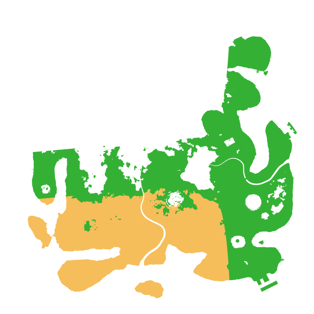 Biome Rust Map: Procedural Map, Size: 3500, Seed: 2023729745