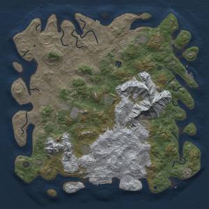 Thumbnail Rust Map: Procedural Map, Size: 5000, Seed: 2153, 19 Monuments