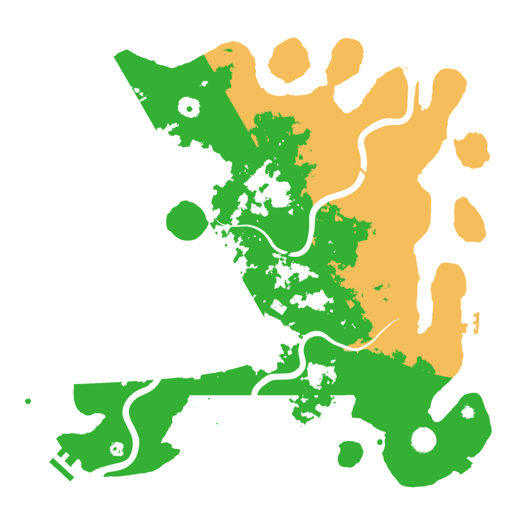 Biome Rust Map: Procedural Map, Size: 3700, Seed: 198733649