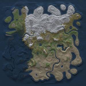 Thumbnail Rust Map: Procedural Map, Size: 4500, Seed: 1715187626, 16 Monuments