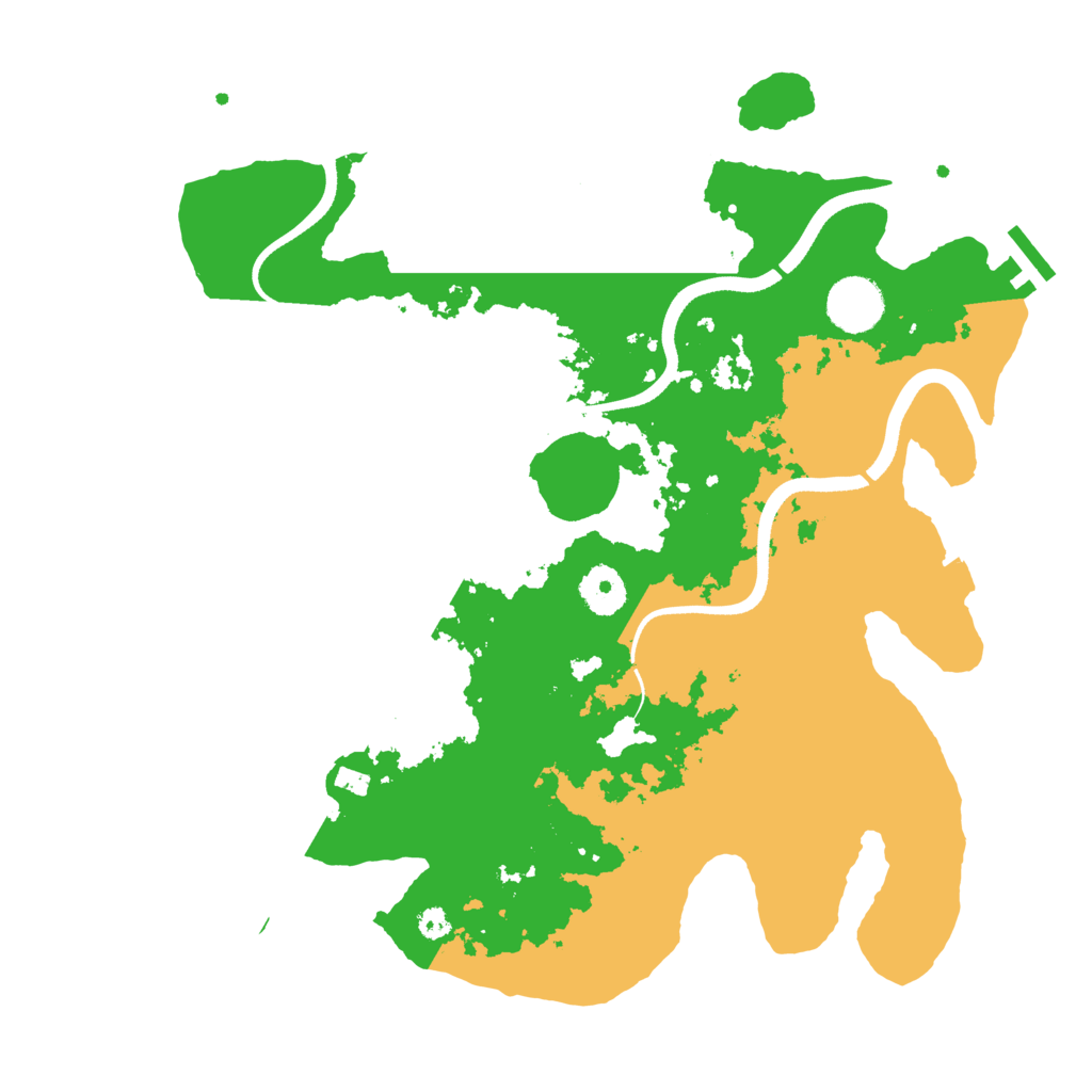 Biome Rust Map: Procedural Map, Size: 3500, Seed: 214747071