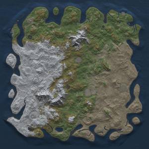 Thumbnail Rust Map: Procedural Map, Size: 5500, Seed: 1268638732, 19 Monuments