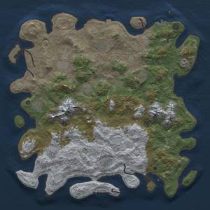 Thumbnail Rust Map: Procedural Map, Size: 5000, Seed: 85172, 19 Monuments