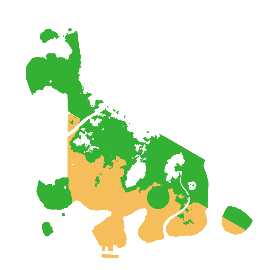 Biome Rust Map: Procedural Map, Size: 3200, Seed: 50501
