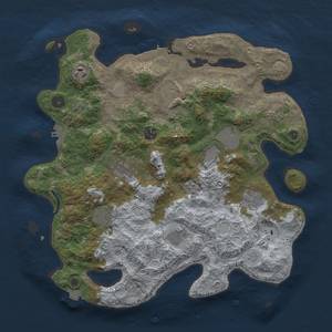 Thumbnail Rust Map: Procedural Map, Size: 3850, Seed: 4570281, 18 Monuments