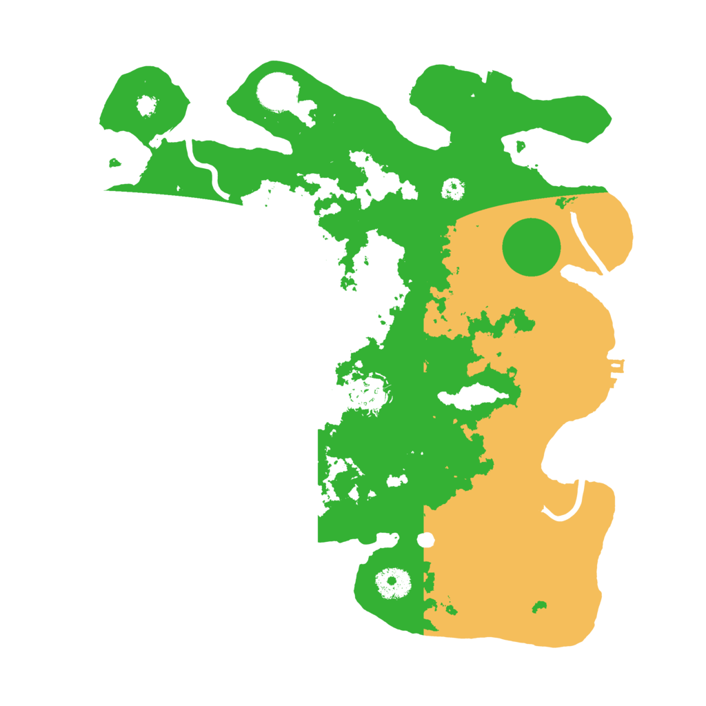 Biome Rust Map: Procedural Map, Size: 3200, Seed: 1543267101