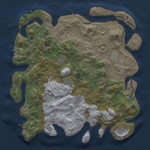 Thumbnail Rust Map: Procedural Map, Size: 4250, Seed: 864017900, 19 Monuments