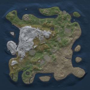 Thumbnail Rust Map: Procedural Map, Size: 3500, Seed: 792891, 17 Monuments