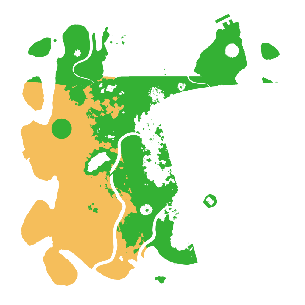 Biome Rust Map: Procedural Map, Size: 3999, Seed: 83901