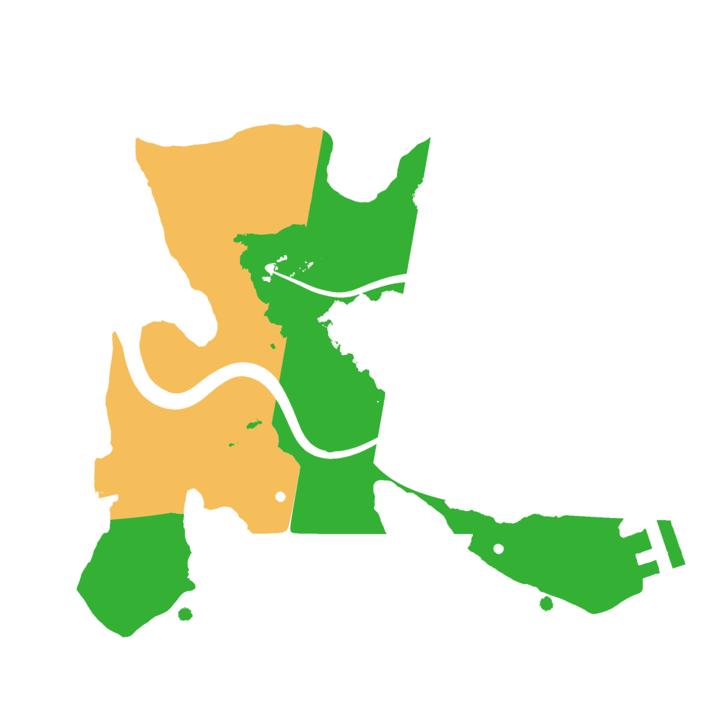 Biome Rust Map: Procedural Map, Size: 2100, Seed: 597331796