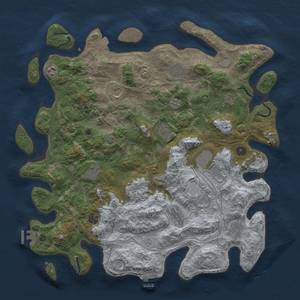 Thumbnail Rust Map: Procedural Map, Size: 4500, Seed: 577085613, 19 Monuments