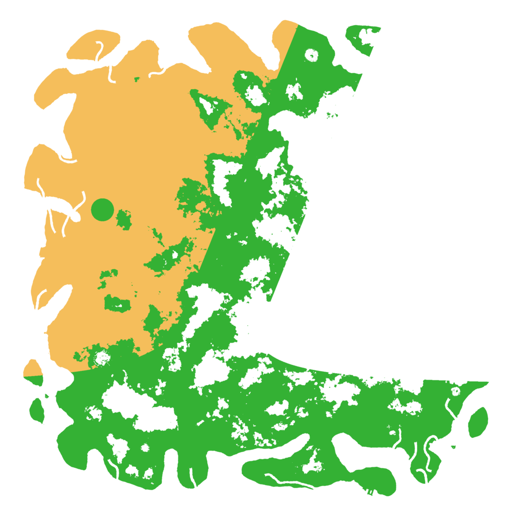 Biome Rust Map: Procedural Map, Size: 6000, Seed: 20224