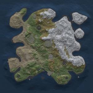 Thumbnail Rust Map: Procedural Map, Size: 3000, Seed: 600814693, 11 Monuments