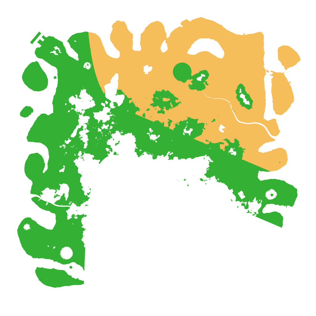 Biome Rust Map: Procedural Map, Size: 4500, Seed: 1702464709