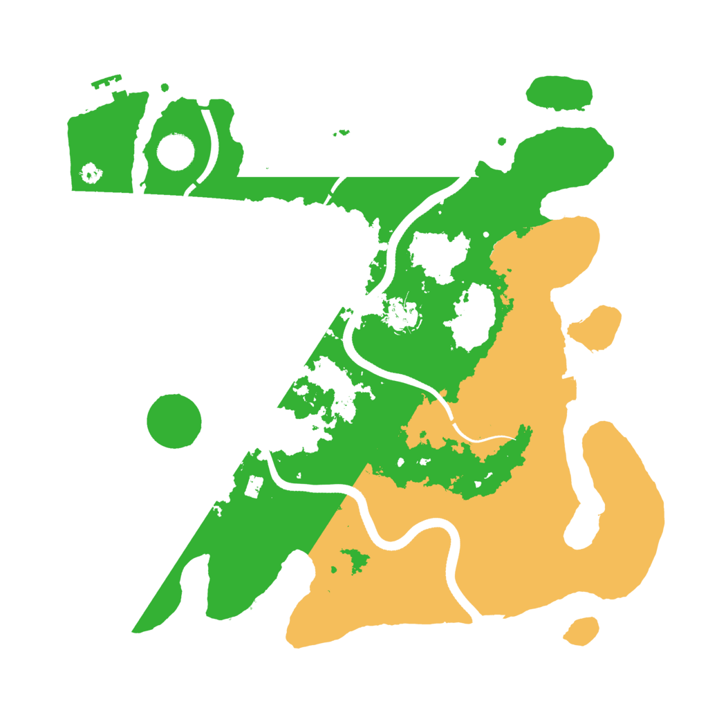 Biome Rust Map: Procedural Map, Size: 3500, Seed: 2024020189