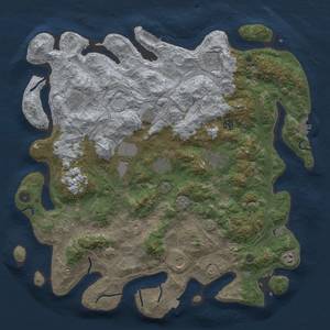 Thumbnail Rust Map: Procedural Map, Size: 4500, Seed: 674873099, 19 Monuments