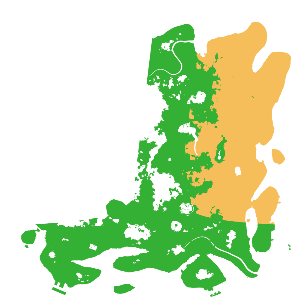 Biome Rust Map: Procedural Map, Size: 4300, Seed: 3110874