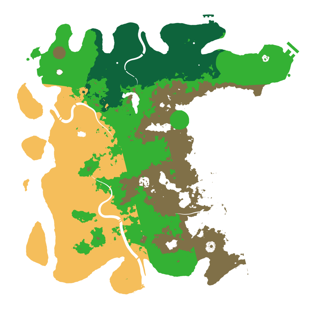 Biome Rust Map: Procedural Map, Size: 4300, Seed: 4473