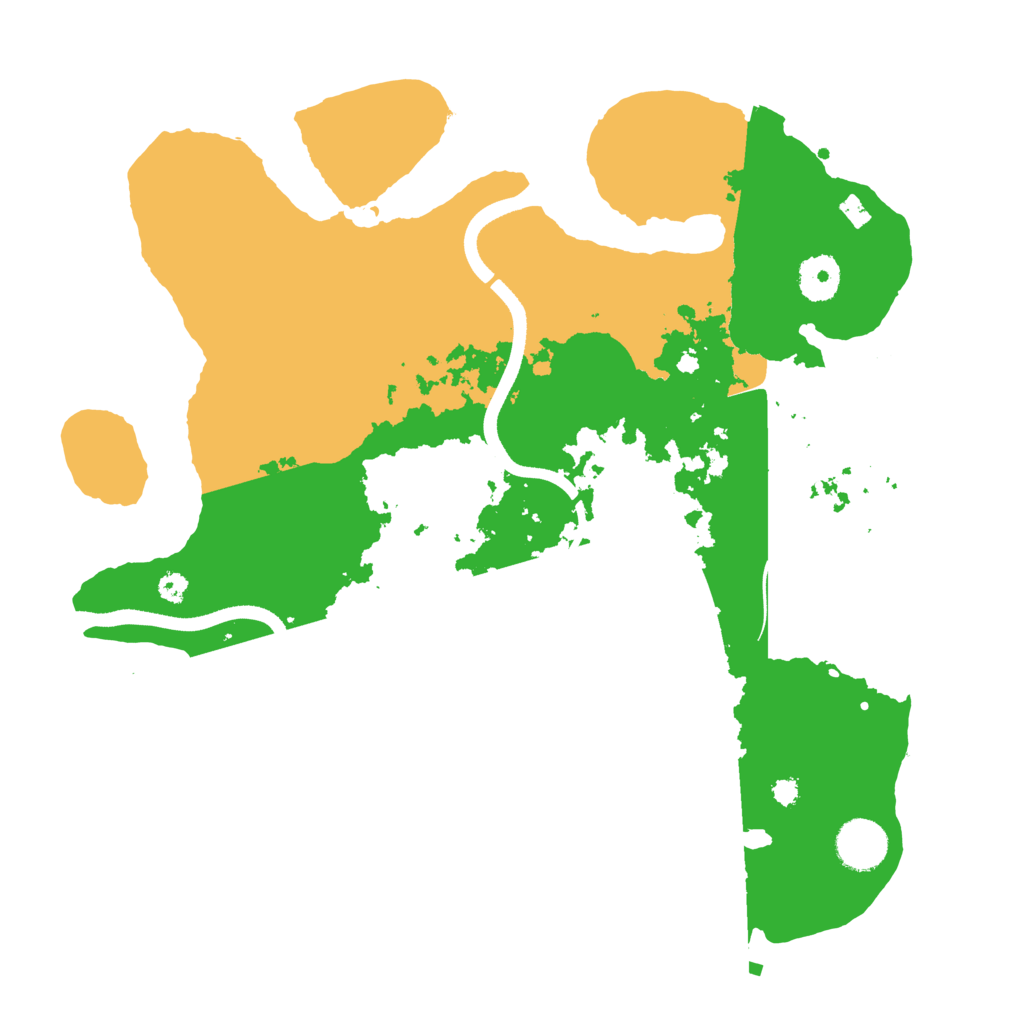 Biome Rust Map: Procedural Map, Size: 3500, Seed: 44468