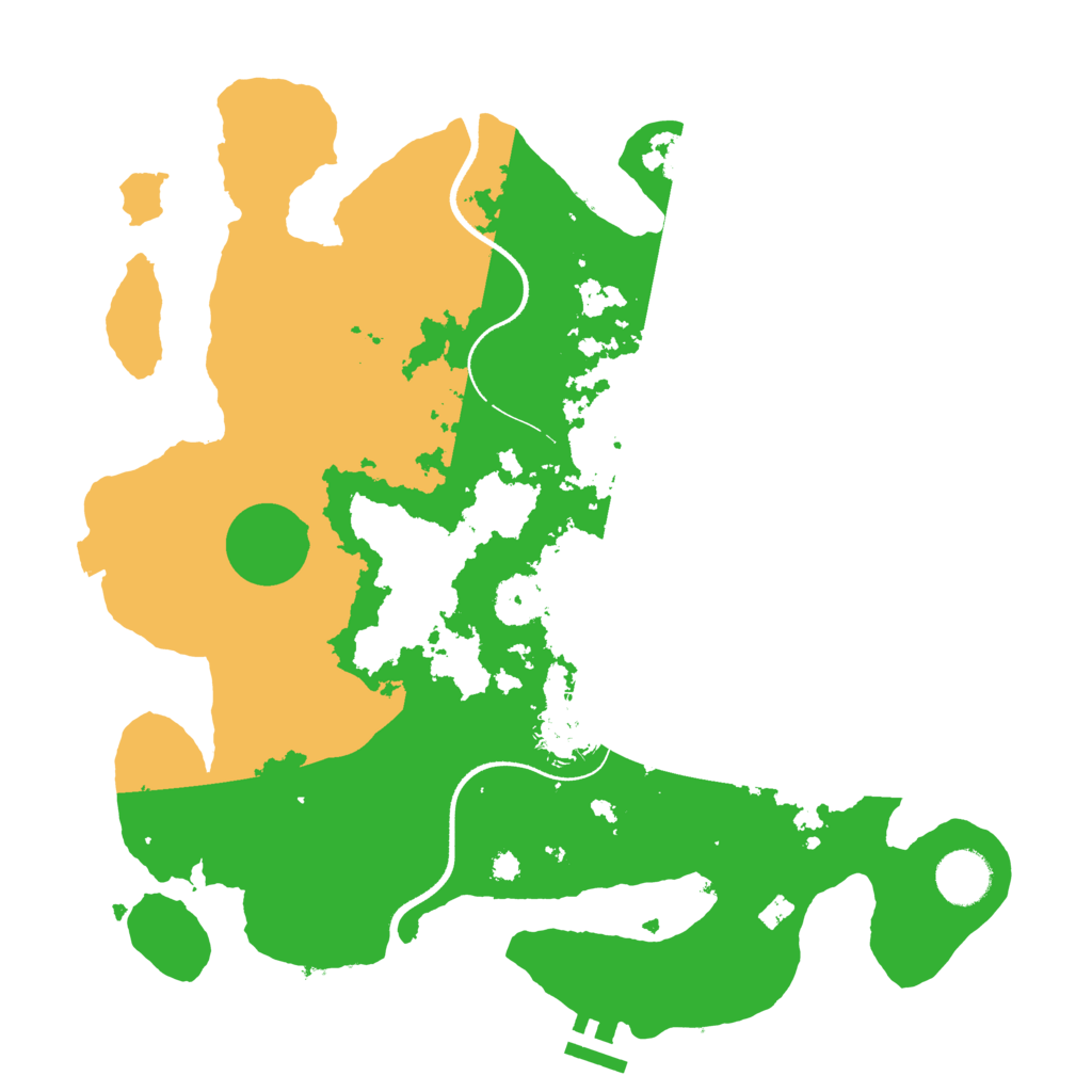 Biome Rust Map: Procedural Map, Size: 3500, Seed: 339684645