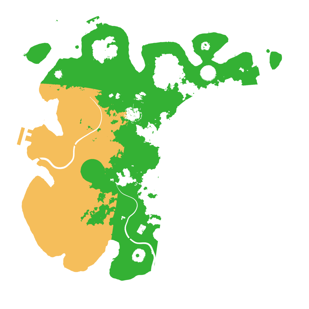 Biome Rust Map: Procedural Map, Size: 3500, Seed: 499447654