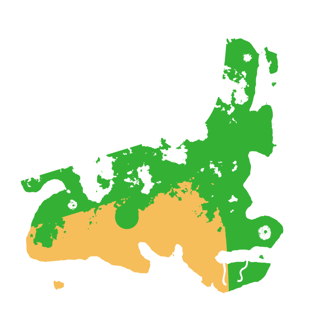 Biome Rust Map: Procedural Map, Size: 3500, Seed: 80998747