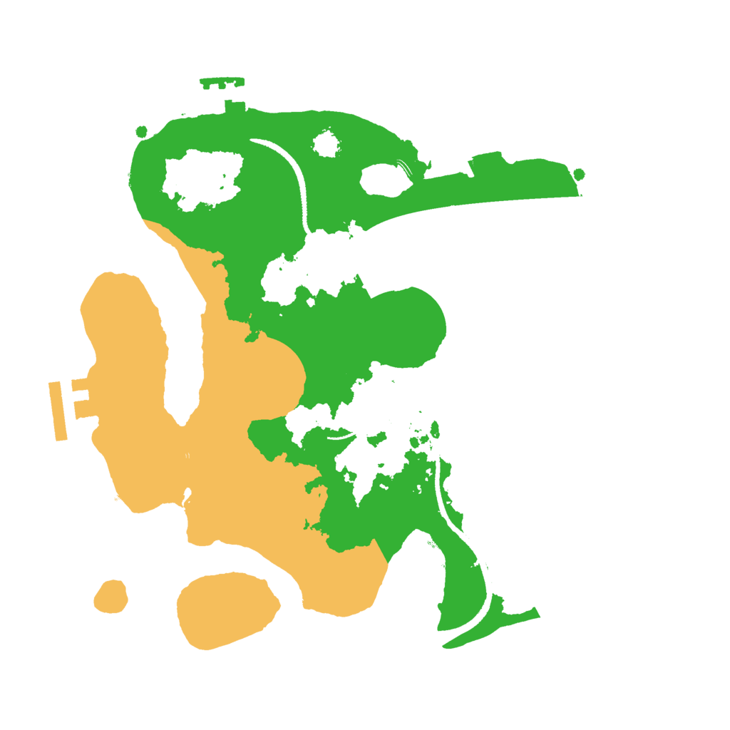 Biome Rust Map: Procedural Map, Size: 2500, Seed: 909552257