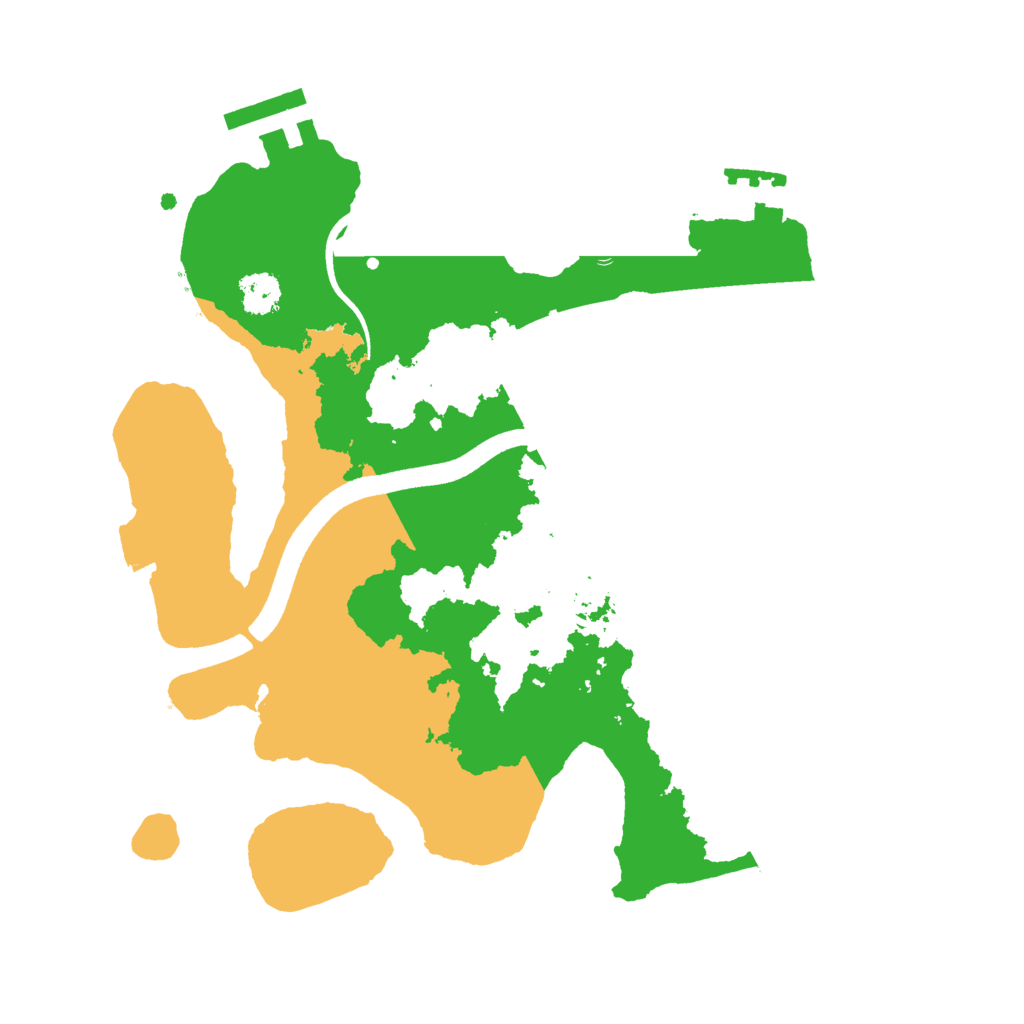 Biome Rust Map: Procedural Map, Size: 2500, Seed: 909552257